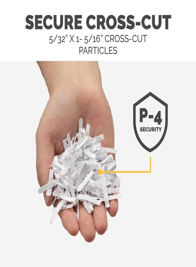 Fellowes P-40C 8 Sheet Cross-Cut Deskside Paper Shredder for Home Office - Image 2
