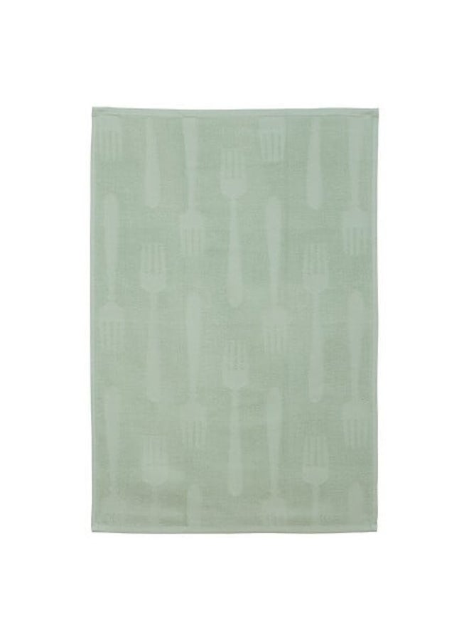 atmosphera 2-Piece High Quality Terry Cotton Tea Towel Celadon Green 45 x 70cm 215374B - Image 2