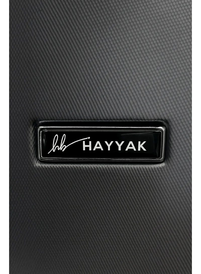 HAYYAK HYK-02 Set of 3 Luggage| ABS Hardside Trolley| Cabin-20 Inch, Medium-24 Inch, Large-28 Inch| Black