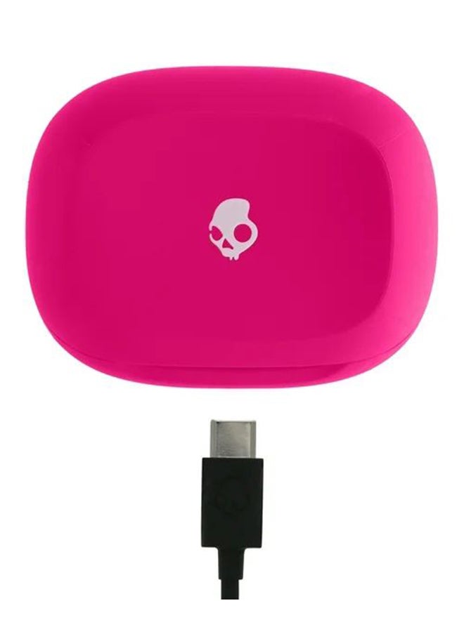 Skullcandy Smokin' Buds in-Ear Wireless Earbuds, 20 Hr Battery, 50% Renewable Plastics, Microphone, Works with iPhone Android and Bluetooth Devices - Pink - Image 3