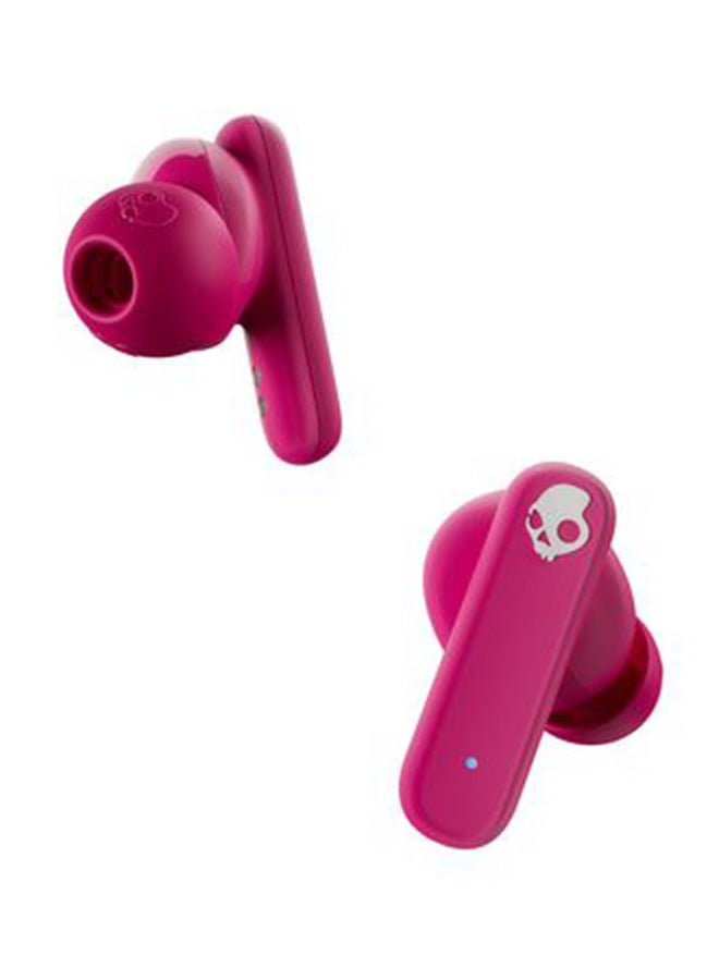 Skullcandy Smokin' Buds in-Ear Wireless Earbuds, 20 Hr Battery, 50% Renewable Plastics, Microphone, Works with iPhone Android and Bluetooth Devices - Pink - Image 2