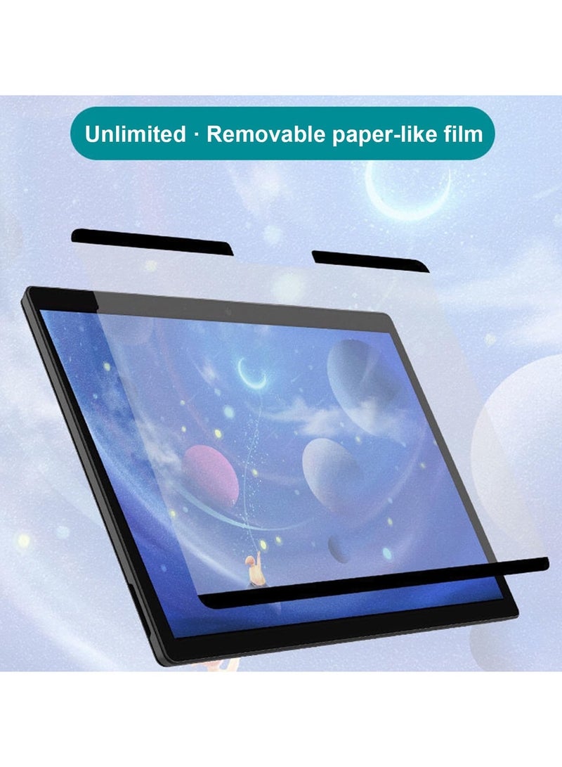 Paper Film Magnetic Screen Protector Compatible with Microsoft Surface Pro 9, 13” 2022 Bubble-Free Matte Film, Write and Draw Like on Paper, Removable on Tempered Glass Stand - Image 2