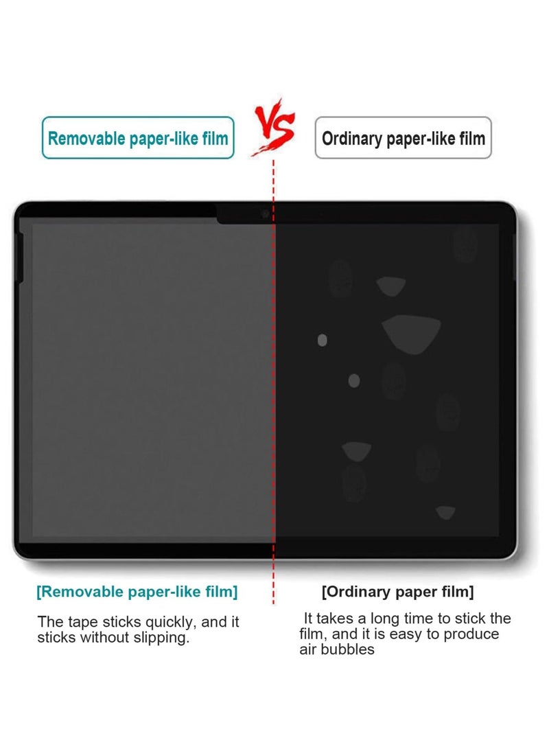 Paper Film Magnetic Screen Protector Compatible with Microsoft Surface Pro 9, 13” 2022 Bubble-Free Matte Film, Write and Draw Like on Paper, Removable on Tempered Glass Stand - Image 3