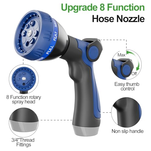 SPECILITE 75ft 304 Stainless Steel Garden Hose Metal, Heavy Duty Water Pipe with Nozzles for Yard, Outdoor - Flexible, Never Kink & Tangle, Puncture Resistant (Sliver) - Image 5