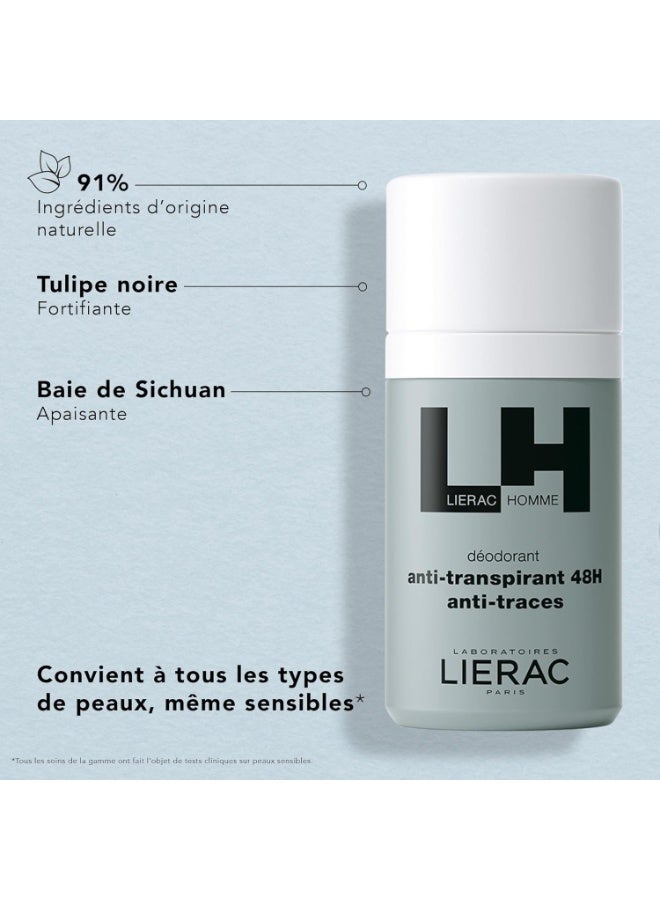 Lierac Homme Anti-Marks Anti-Perspirant Deodorant 48H 50ml - Image 2