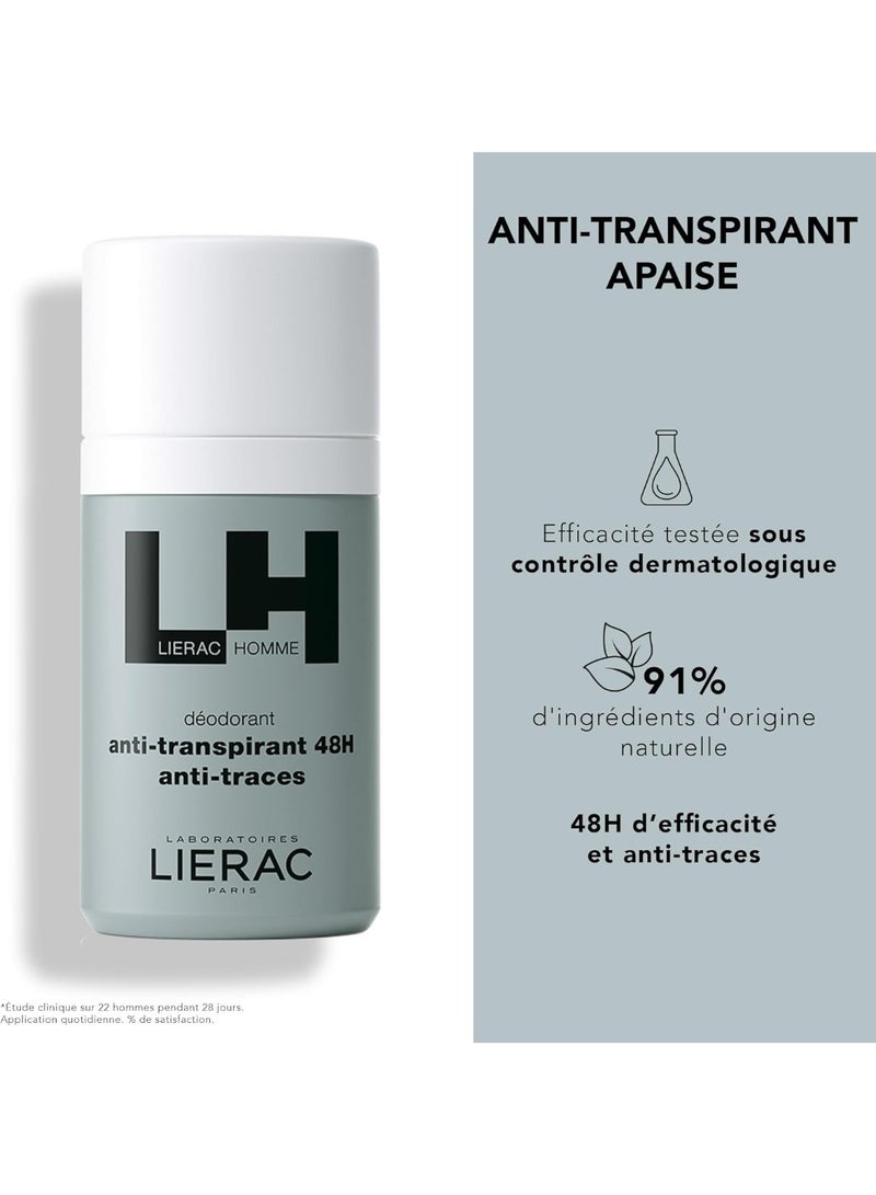 Lierac Homme Anti-Marks Anti-Perspirant Deodorant 48H 50ml - Image 3