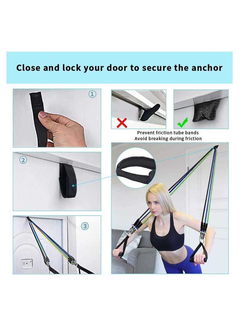 SYOSI Resistance Bands Set - Exercise Equipment & Training Bands - Multifunctional Bands for Workout Indoor & Outdoor - Stretch Exercise and Resistance Bands for Both Men and Women  - Image 3