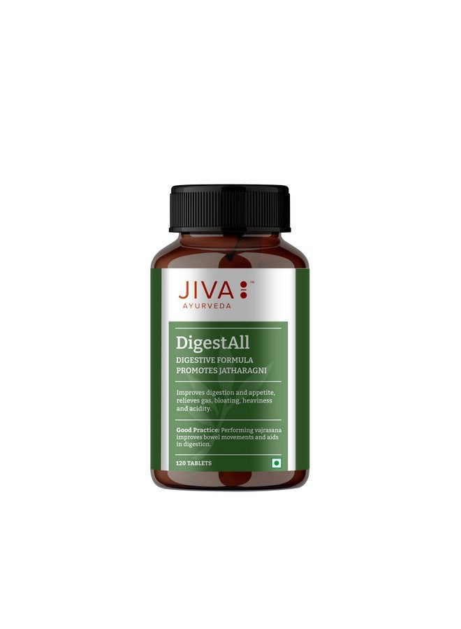 Jiva Digestall Tablet 500mg 600 Tablet | Provides Relief From Indigestion | Flatulence and Gastric Distress - 120 Tablet (Pack of 5) - Image 2