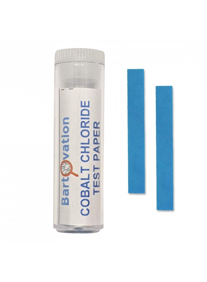 Bartovation Cobalt Chloride Test Paper [Vial of 100 Strips] for Water, Moisture and Humidity Detection - Image 1