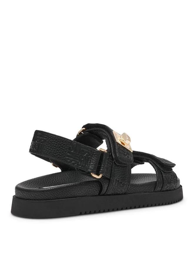 Steve Madden  Mona Black Women's Round-Toe Flats for Women | Best Price UAE