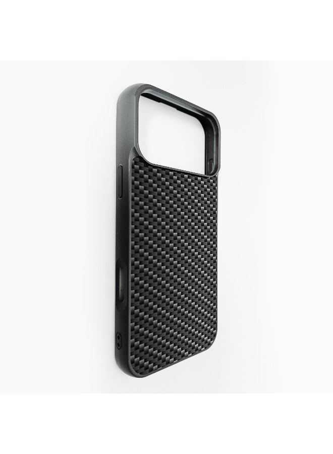 SHOPI Carbon Fiber Texture Shockproof Case for iPhone 17 Pro Max – Slim Protective Cover with Anti-Scratch & Durable Design - Image 1