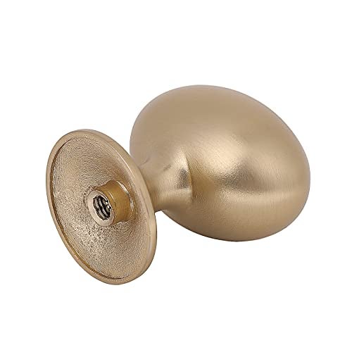 HARPOON Cabinet Hardware Knobs Round Furniture Mushroom Knob - 1.4 Inch 10 Pack Champagne Gold - Image 2