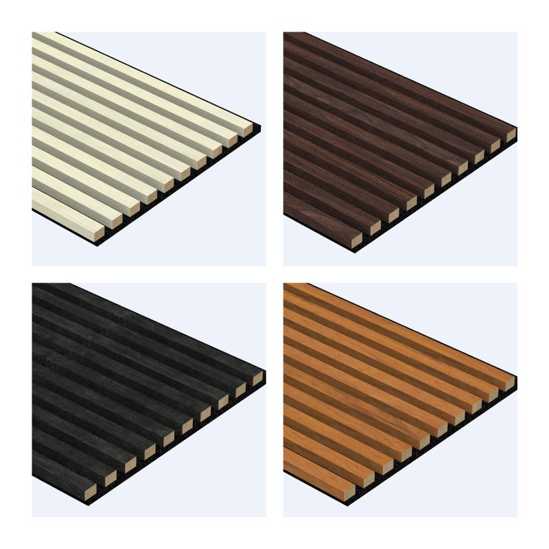 JOOFAN Premium Acoustic Wood Slat Wall Panels NoiseReducing Sound Absorption Panels for Home Theater Studio Office Modern Decorative Slat Walling for Echo Control EcoFriendly Easy to Install - Image 2