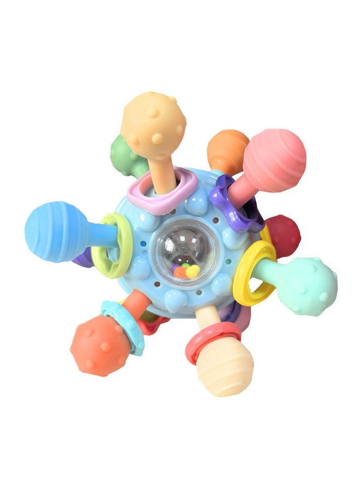 Manhattan Baby Teeth Grinding Rubber Toy Grip Soothing Soft Rubber Ball Toy - Image 1