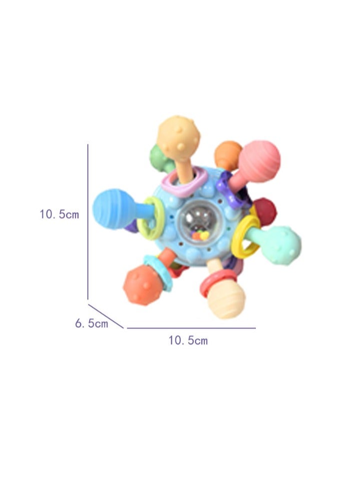 Manhattan Baby Teeth Grinding Rubber Toy Grip Soothing Soft Rubber Ball Toy - Image 2