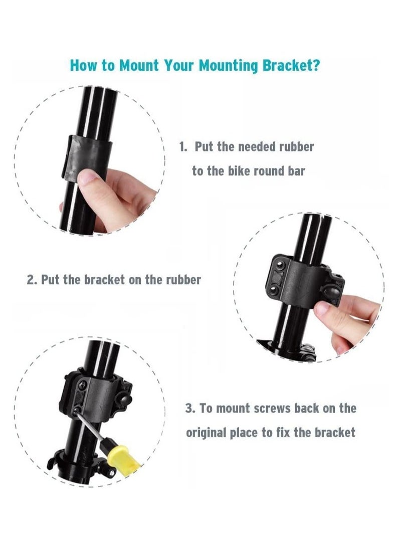 GNAFOTU Bike Lock, Bike Key Lock, Cable Steel Coiled Secure Lock with Integrated Key Lock, Mounting Bracket, for Bicycle Stroller Scooter Electric Cycle Outdoor, 1.2M (4 Feet), 1/2 Inch Diameter - Image 4