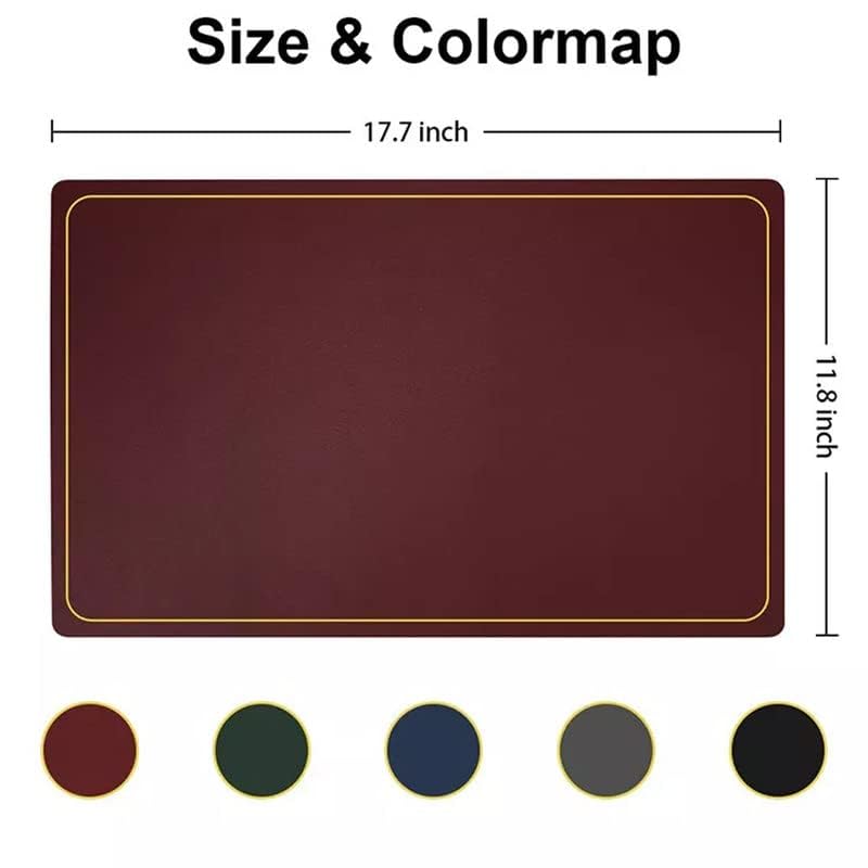 Crownish Leather Placemats Set of 6 Waterproof Wipeable Washable Indoor Placemats for Dining Table Home Kitchen Dinner Elegant Rectangle Placemats Easy Clean Table Mats Size 45x30 cm - Image 5