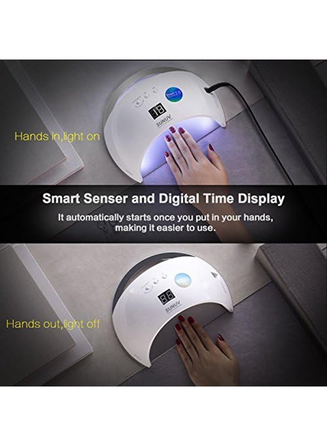 SUNUV 6 48W Nail Dryer Led Nail Lamp 21 Leds Uv Lamp For Curing All Gel Nail Polish Manicure Pedicure Salon Tool Lamp - Image 5