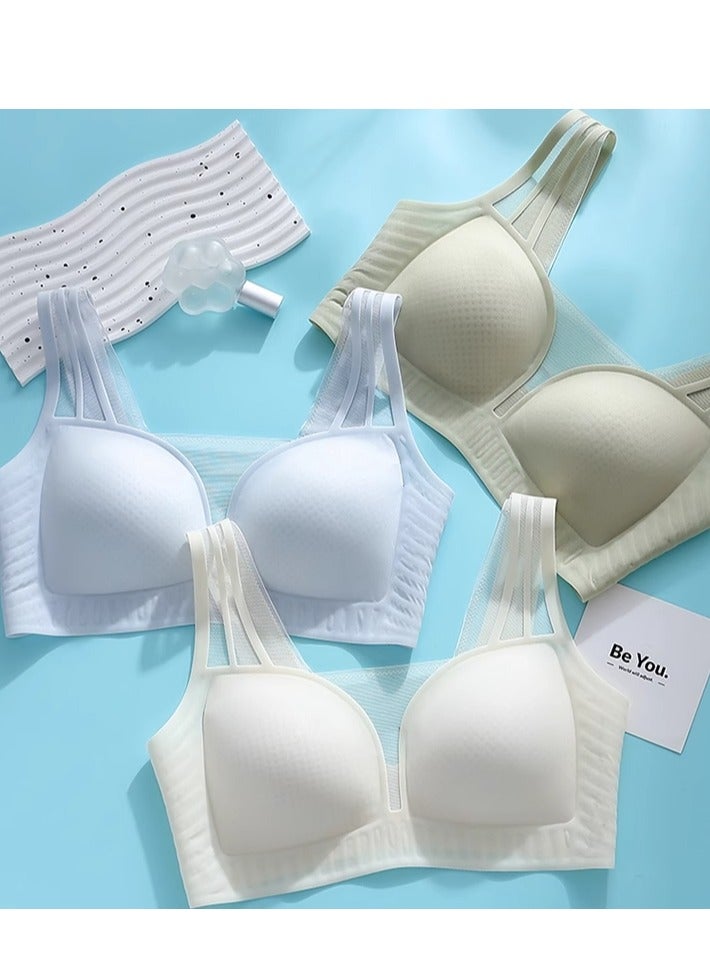 MIIOW لانجري بدون آثار للنساء، تصميم رقيق مع صدر كبير ومجموعة صغيرة من الثديين المساعدين، تأثير مضاد للتدلي والتنحيف، حمالة صدر جديدة - Image 3
