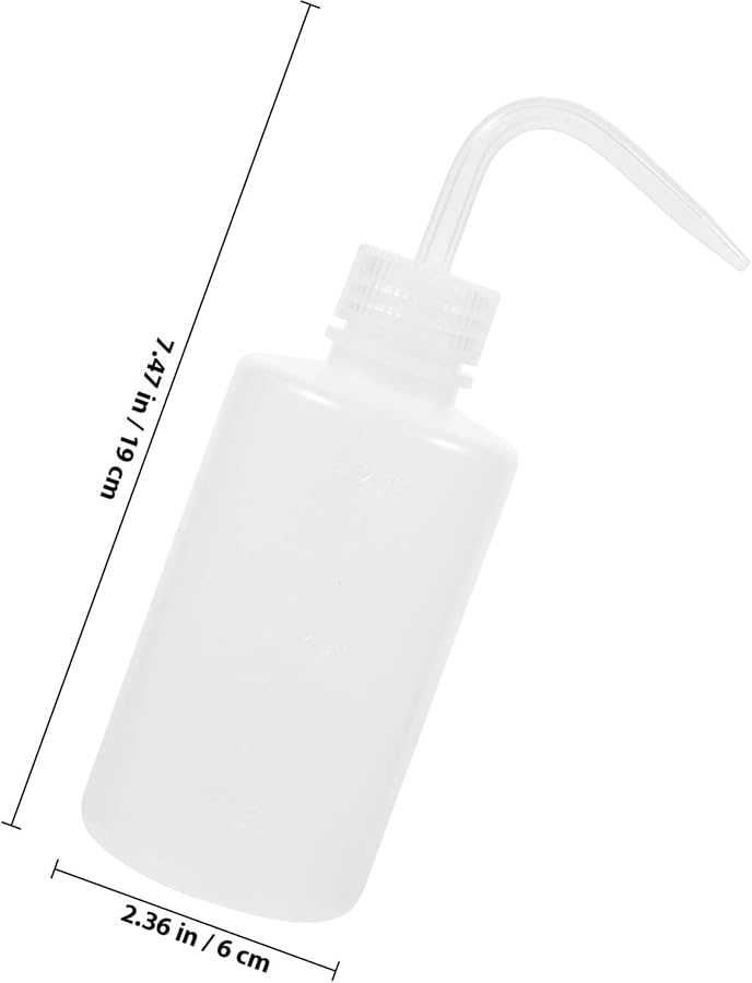 6Pcs Plastic Wash Bottles with Scale Refillable Squeeze Bottles for Lab Chemical Cleaning - Image 3