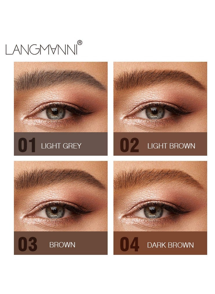 LANGMANNI Waterproof Tinted Brow Gel - Long-Lasting, Smudge-Resistant Eyebrow Shaping Makeup Gel - Liquid Thickening, Volumizing Brow Mascara - Image 3