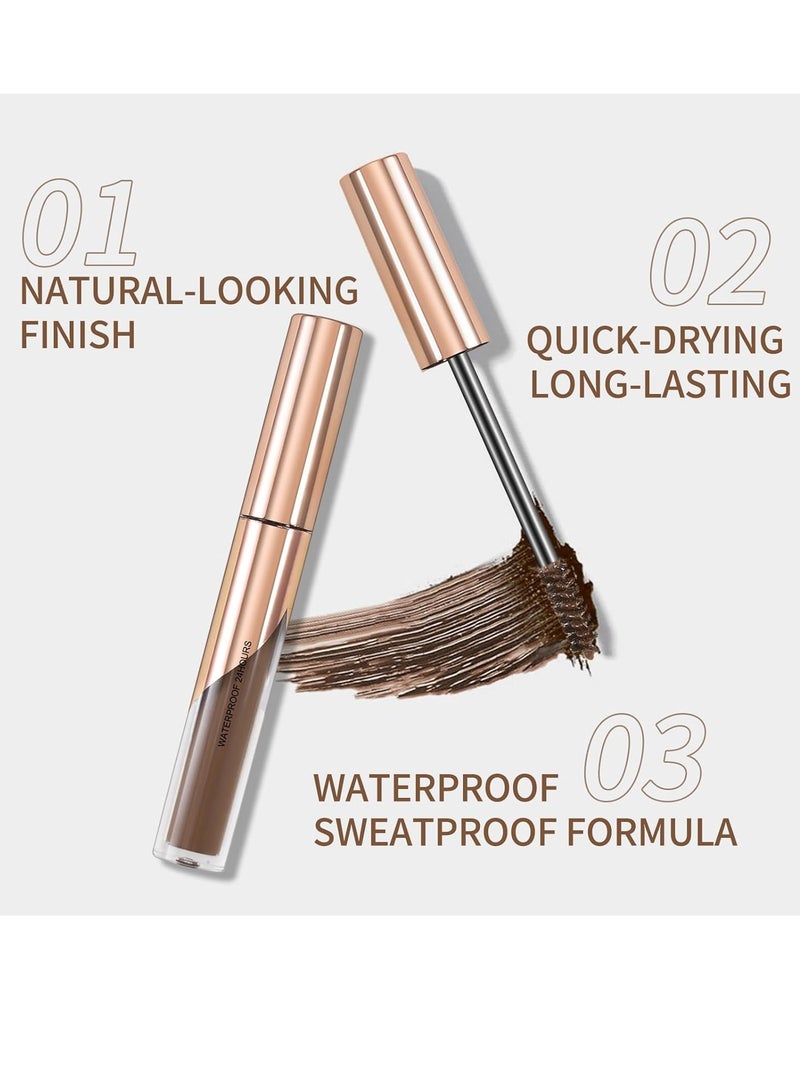 LANGMANNI Waterproof Tinted Brow Gel - Long-Lasting, Smudge-Resistant Eyebrow Shaping Makeup Gel - Liquid Thickening, Volumizing Brow Mascara - Image 4