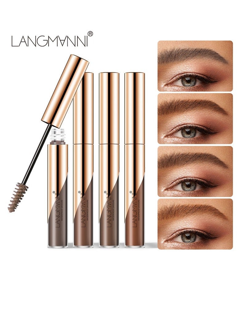 LANGMANNI Waterproof Tinted Brow Gel - Long-Lasting, Smudge-Resistant Eyebrow Shaping Makeup Gel - Liquid Thickening, Volumizing Brow Mascara - Image 2