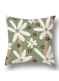 Y&D Green botanical abstract geometric print pillowcase pillow cover 45*45cm 
