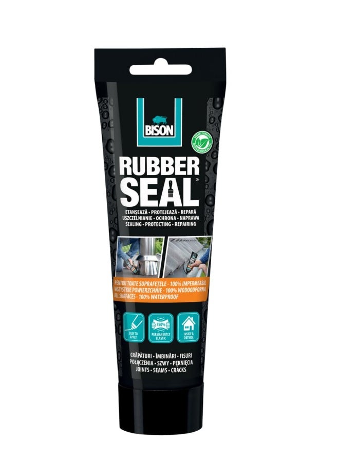 Bison Rubber Seal Waterproof Coating Tube – 250g – Flexible Rubber-Based Sealant for Leaks, Cracks & Repairs - Image 1
