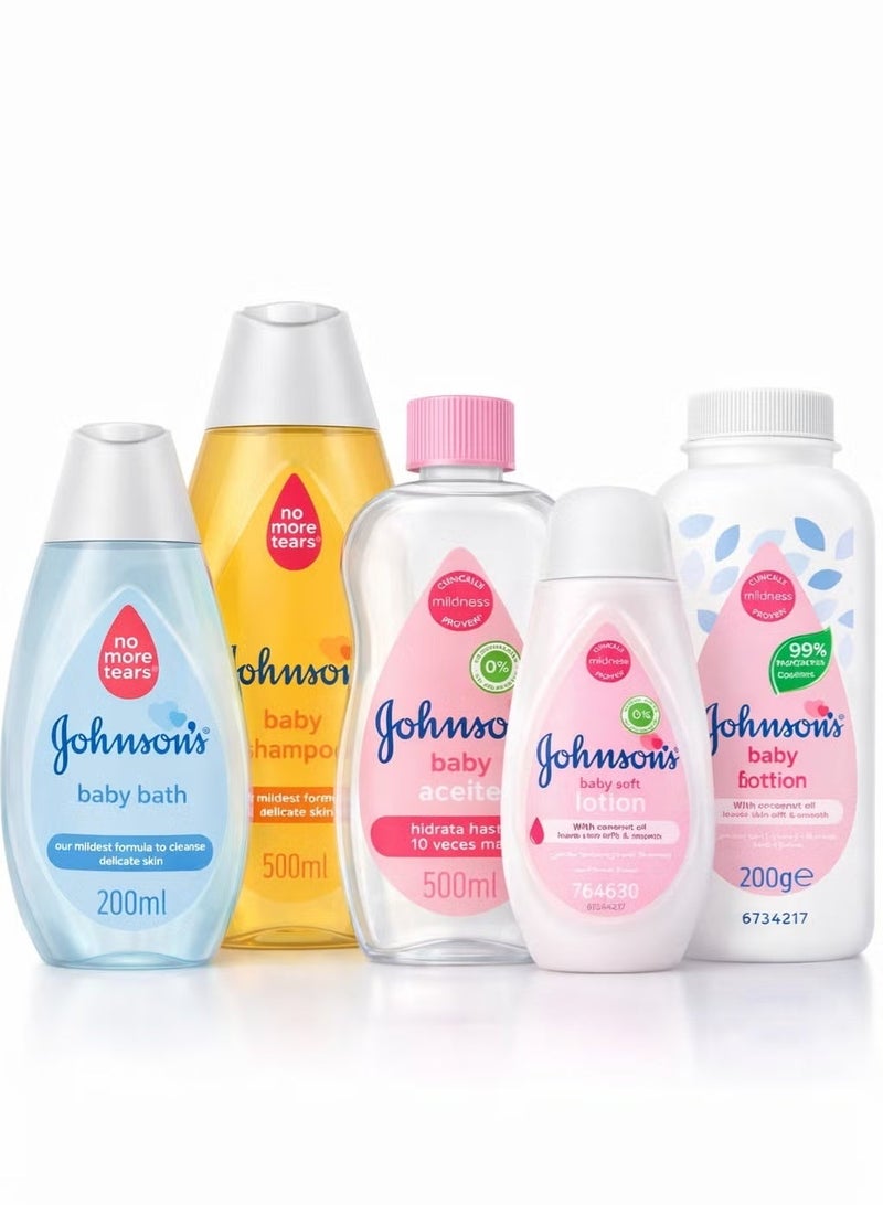 Johnson's Baby Johnson's Daily Baby Care Set – 5 Pieces - Image 1