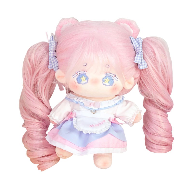 CALEMBOU Plush Doll 20cm Cute Cotton Doll with Skeleton Anime Plushies Soft Stuffed Dress Up Dolls Kawaii Plush Toys Gift Come with Doll Clothes DollClothesMaybePink - Image 4