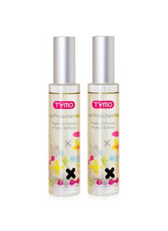 TYMO TYMO Heat Protectant for Hair with Argan Oil for Heated Styling Tools Leave in Conditioner Spray to Smooth  Hydrate Natural Pure Formulation Multibenefit Treatment Lightweight Spray Pack of 2 