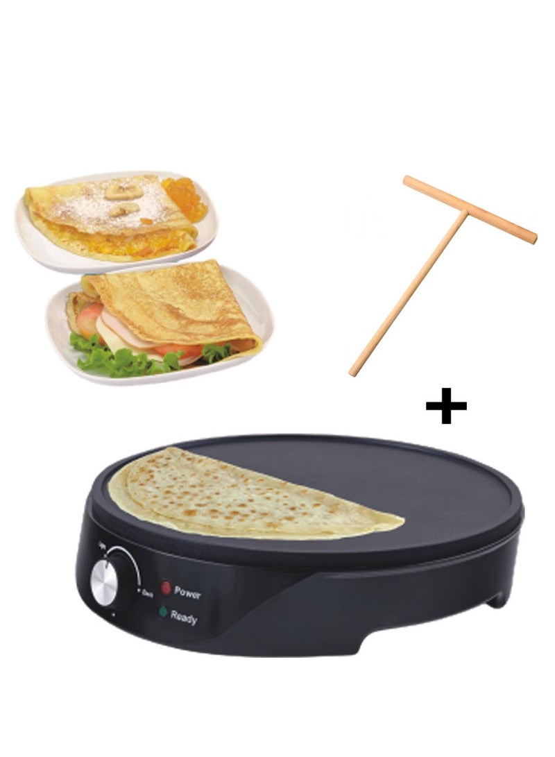 HomeMaster Crepe Maker 1200 Watt HM-035 Black - Image 1