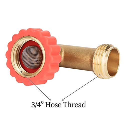 Watflow Lead-Free Brass 90° Hose Saver, Garden Hose Adapter, Garden Hose Connector, 90 Degree Hose Elbow,Water Hose Saver, 2 Pcs - Image 3