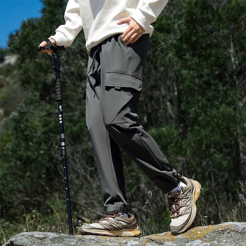 Outdoor Waterproof Charge Pants Men'S And Women'S Daily Leisure Sports Breathable Workwear Pants Oil-Proof Leg Trousers
