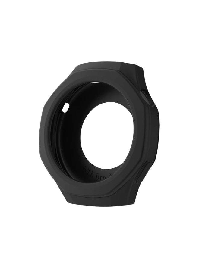 جراب حماية من السيليكون لساعة هواوي الذكية GT 5 مقاس 46 مم، جراب بديل مقاوم للصدمات - (أسود) - Image 1