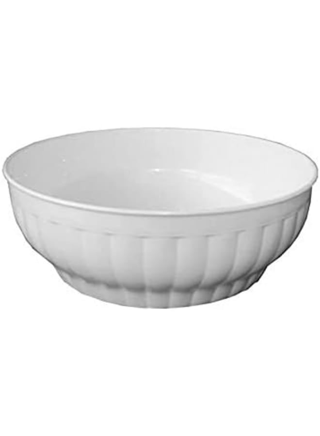 Stefanplast Stefan Plast Ribbed Salad-Bowl Cm. 30 White