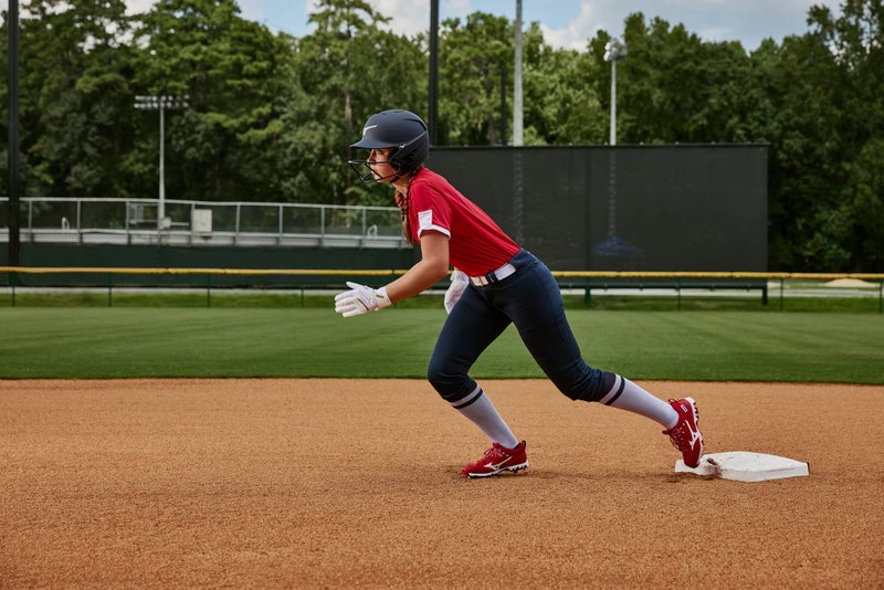Mizuno Adult Women's Belted Low Rise Fastpitch Softball Pant, Navy, Medium - Image 3