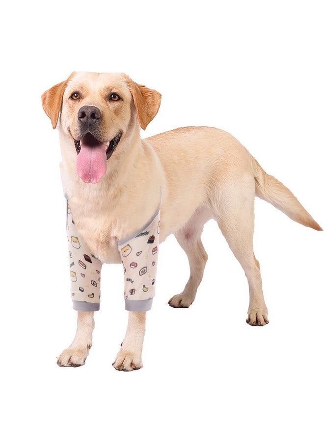 روزكيتش كم ROZKITCH للتعافي من جراحة الكلاب للأرجل الأمامية، واقي دعامة الكوع لمنع لعق الجروح للحيوانات الأليفة، كم ساق الكلب لمنع لعق الطوق المخروطي بديل للالتواء الرباط الصليبي الأمامي والتهاب المفاصل للكلاب اللطيفة مقاس 3XL - Image 1