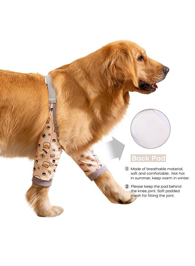 روزكيتش كم ROZKITCH للتعافي من جراحة الكلاب للأرجل الأمامية، واقي دعامة الكوع لمنع لعق الجروح للحيوانات الأليفة، كم ساق الكلب لمنع لعق الطوق المخروطي بديل للالتواء الرباط الصليبي الأمامي والتهاب المفاصل للكلاب اللطيفة مقاس 3XL - Image 2