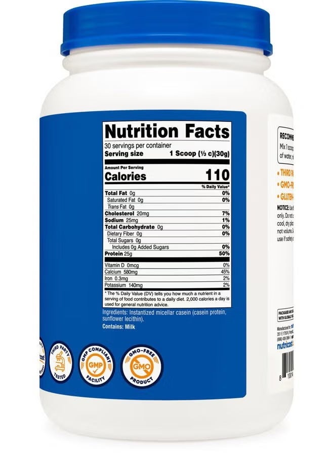 نوتريكوست، بروتين الكازين، بدون نكهة، 2 رطل (907 غرام) - Image 1