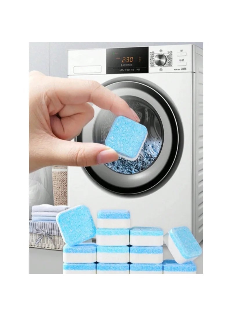 Washing Machine Cleaner Tablets 12 Pack – Washing Machine Drum Cleaner & Sanitizer – Removes Dirt, Residue, Limescale & Odor – Front & Top Load Washers - Image 1