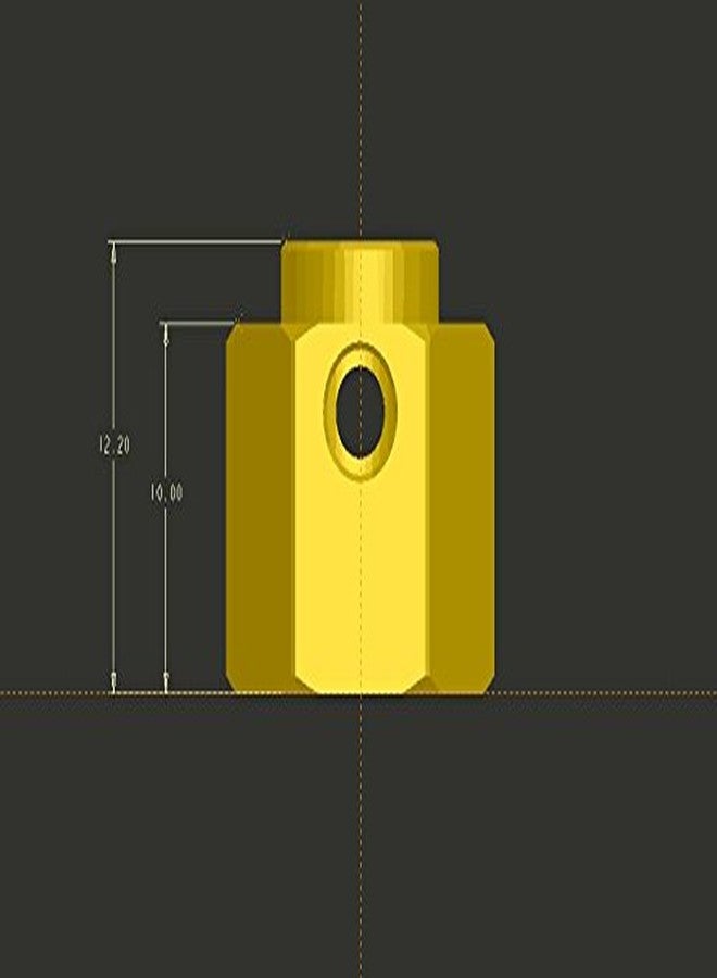 Treal Brass Extended Wheel Hubs Hex Pins +5 and Steel Stub Axle (Portal Drive) Widen +5mm Set Compatible with 1/10 TRX4 TRX-4 Defender - Image 3