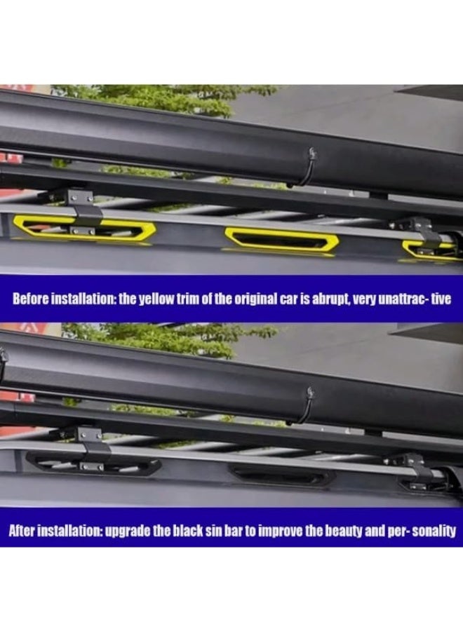 6Pcs/Set Car Roof Luggage Rack Strip Plate Cover Trim Parts for Jetour for T2 - Image 4