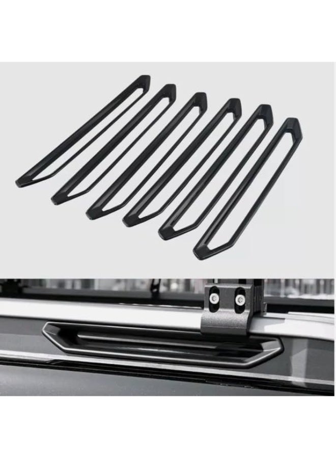 6Pcs/Set Car Roof Luggage Rack Strip Plate Cover Trim Parts for Jetour for T2 - Image 2