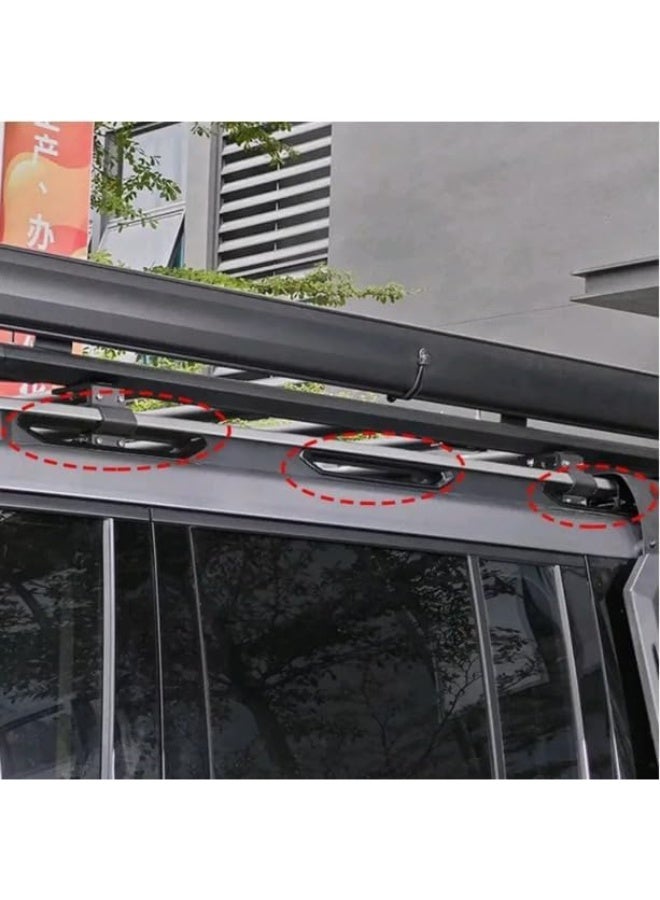6Pcs/Set Car Roof Luggage Rack Strip Plate Cover Trim Parts for Jetour for T2 - Image 3