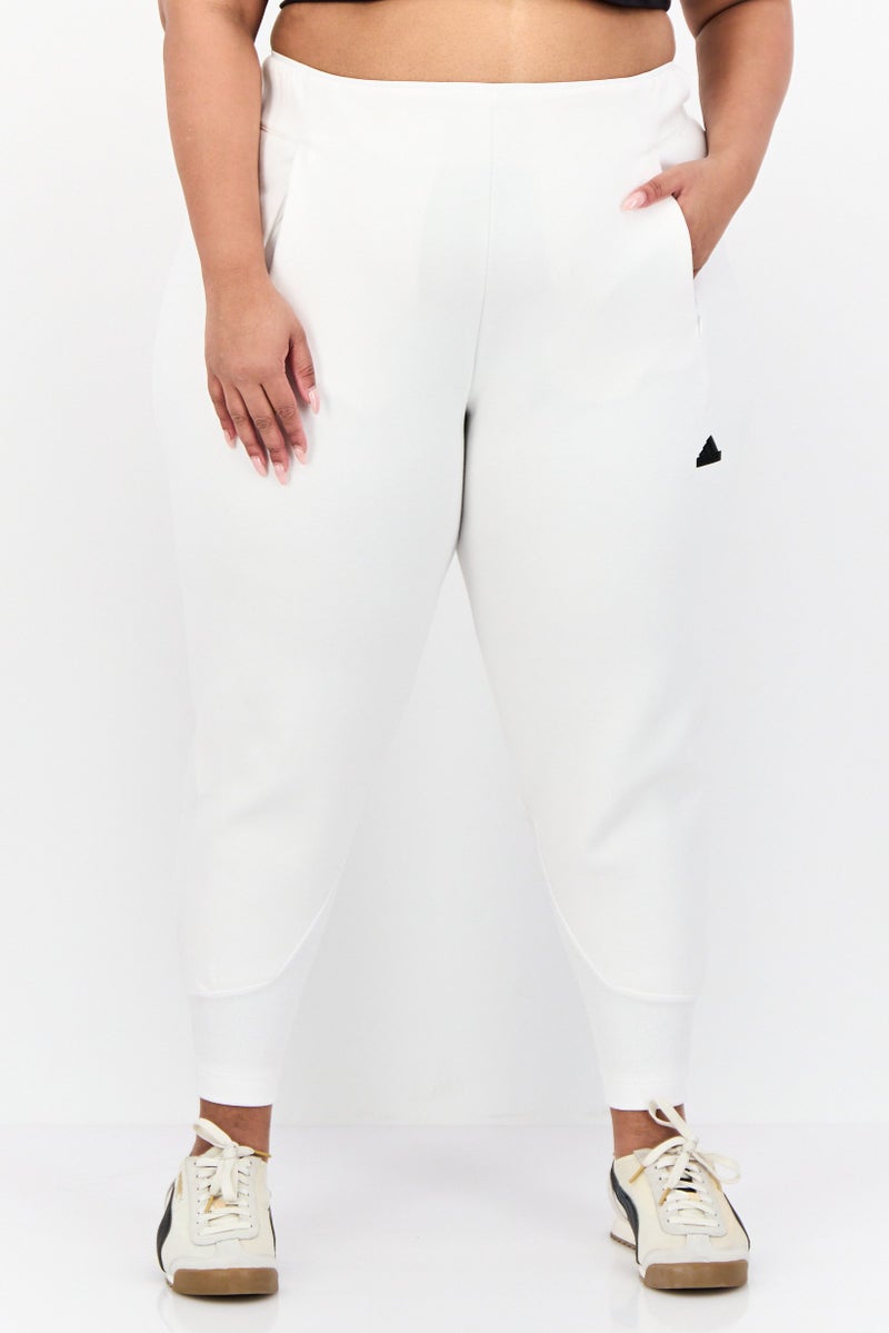 Adidas Women Regular Fit Training Sweatpants, White  - Image 1