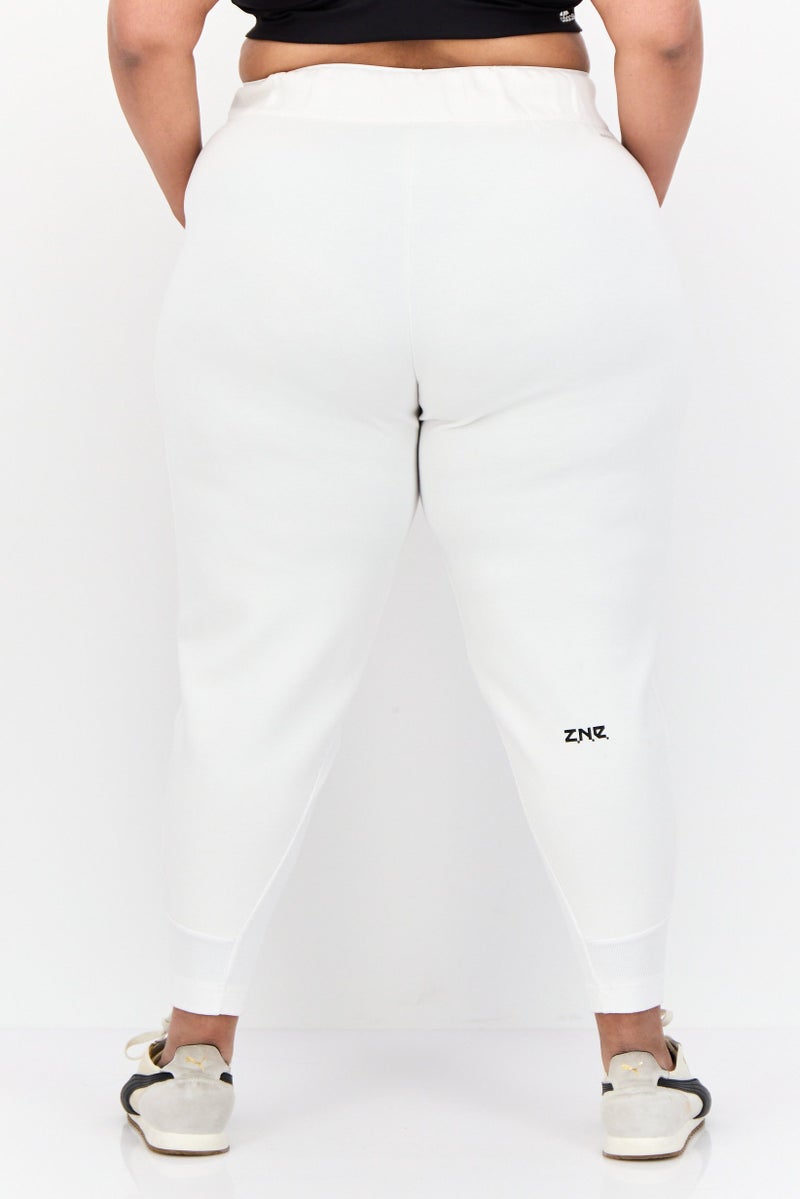 Adidas Women Regular Fit Training Sweatpants, White  - Image 3