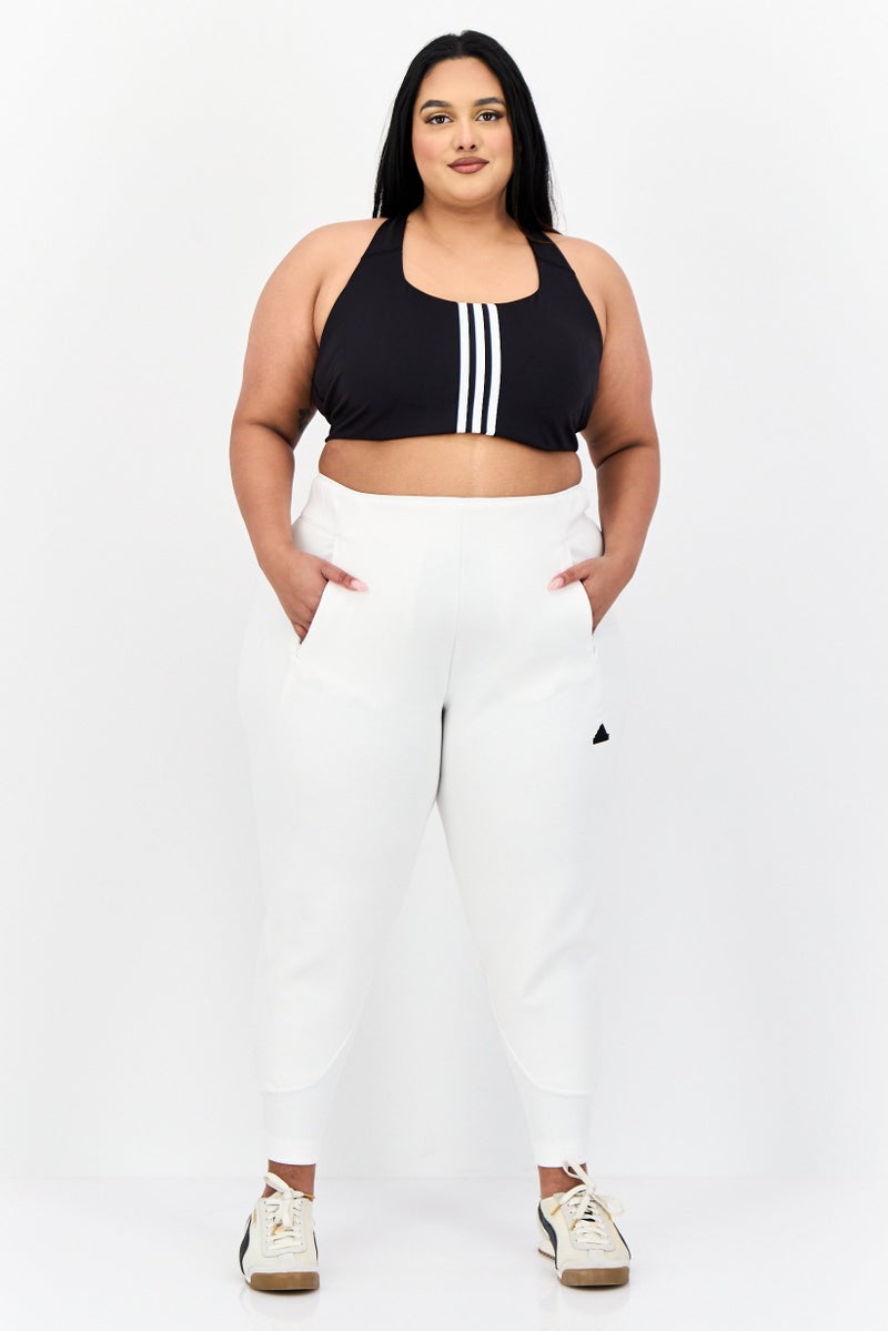Adidas Women Regular Fit Training Sweatpants, White  - Image 4