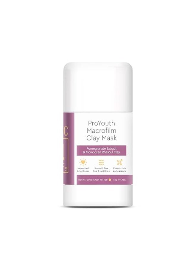 VLCC Clinic ProYouth Macrofilm Clay Mask - 50g | Powered with TiSi™ | Stick Clay Mask | Anti-Aging | Anti-Damage | Anti-Pigmentation | Lighten Dark Spots, and UV Damage | with Rhassoul Clay - Image 1